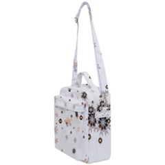 Golden-snowflake Crossbody Day Bag by saad11