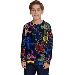 Dead Head Deadhead Grateful Dead Kids  Crewneck Sweatshirt by Cemarart