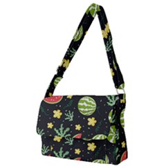 Watermelon Doodle Pattern Full Print Messenger Bag (l) by Cemarart