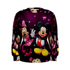 Cartoons, Disney, Mickey Mouse, Minnie Women s Sweatshirt