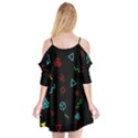 Black, Dark, Galaxy Cutout Spaghetti Strap Chiffon Dress View2