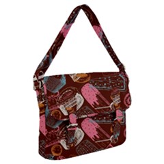 Sweet Food Seamless Pattern Buckle Messenger Bag by Cemarart