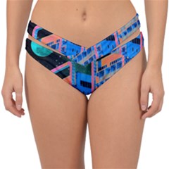 Fantasy City Architecture Building Cityscape Double Strap Halter Bikini Bottoms