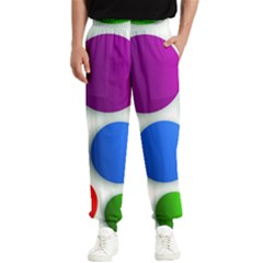 Abstract Dots Colorful Men s Elastic Waist Pants