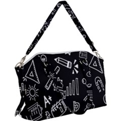 Knowledge Drawing Education Science Canvas Crossbody Bag by Proyonanggan