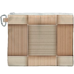 Wooden Wickerwork Textures, Square Patterns, Vector Canvas Cosmetic Bag (xxxl)