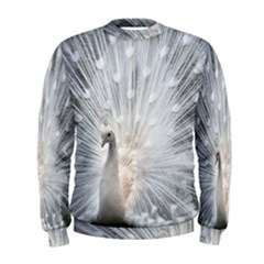 White Feathers, Animal, Bird, Feather, Peacock Men s Sweatshirt by nateshop