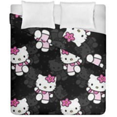 Hello Kitty, Pattern, Supreme Duvet Cover Double Side (california King Size) by nateshop