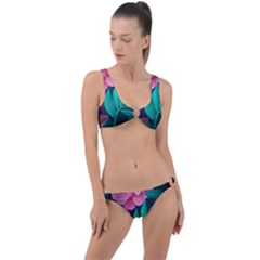 Eaves, Mate, Pink, Purple, Stock Wall Ring Detail Crop Bikini Set