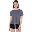 Gray, Color, Background, Monochrome, Minimalism Open Back Sport T-Shirt View1