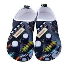 Motherboard Board Circuit Electronic Technology Kids  Sock-style Water Shoes by Cemarart