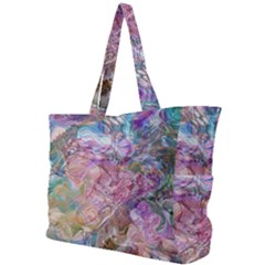 Abstract Waves Simple Shoulder Bag by kaleidomarblingart