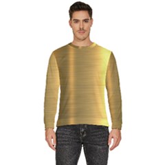 Golden Textures Polished Metal Plate, Metal Textures Men s Fleece Sweatshirt by nateshop