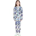 Retro Texture With Birds Kids  Tracksuit View1