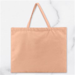 Peach Fuzz 2024 Zipper Large Tote Bag by dressshop