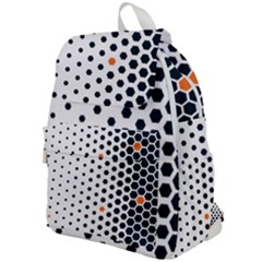 Honeycomb Hexagon Pattern Abstract Top Flap Backpack by Grandong