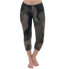 Camo, Abstract, Beige, Black, Brown Military, Mixed, Olive Capri Winter Leggings  by nateshop