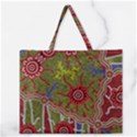 Authentic Aboriginal Art - Connections Zipper Large Tote Bag View1