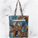 Authentic Aboriginal Art - Wetland Dreaming Double Zip Up Tote Bag View2