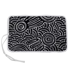 Authentic Aboriginal Art - Meeting Places Pen Storage Case (s) by hogartharts