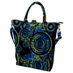 Authentic Aboriginal Art - Circles (paisley Art) Buckle Top Tote Bag by hogartharts