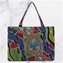 Authentic Aboriginal Art - Walking the Land Zipper Medium Tote Bag View1