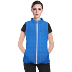 Blue Abstract, Background Pattern Women s Puffer Vest by nateshop