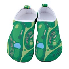 Golf Course Par Golf Course Green Kids  Sock-style Water Shoes by Cemarart