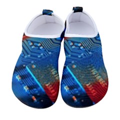 Gray Circuit Board Electronics Electronic Components Microprocessor Kids  Sock-style Water Shoes by Cemarart