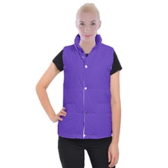 Ultra Violet Purple Women s Button Up Vest by bruzer