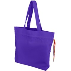 Ultra Violet Purple Drawstring Tote Bag by Patternsandcolors