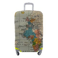 Vintage World Map Luggage Cover (small) by Proyonanggan