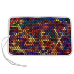 Hexagon Honeycomb Pattern Design Pen Storage Case (s) by Ndabl3x