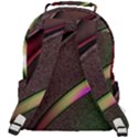 Pattern Texture Leaves Rounded Multi Pocket Backpack View3