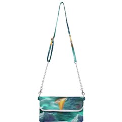 Moon Moonlit Forest Fantasy Midnight Mini Crossbody Handbag