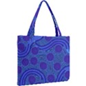 Authentic Aboriginal Art - Rivers Around Us Mini Tote Bag View2