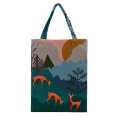 Roe Deer Animal Boho Bohemian Nature Classic Tote Bag by Grandong