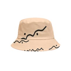 Lines Dots Pattern Abstract Bucket Hat (kids)