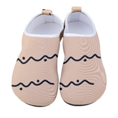 Lines Dots Pattern Abstract Women s Sock-style Water Shoes by Cemarart