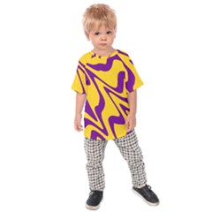 Waves Pattern Lines Wiggly Kids  Raglan T-shirt