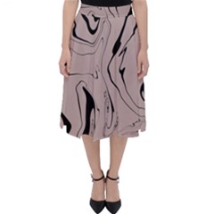 Chic Boho Decor Background Print Classic Midi Skirt