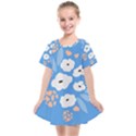 Doodle Flowers Leaves Plant Design Kids  Smock Dress View1