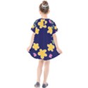 Doodle Flower Leaves Plant Design Kids  Smock Dress View2