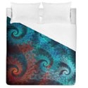 Fractal Art Spiral Ornaments Pattern Duvet Cover (Queen Size) View1