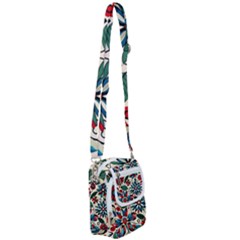 Flora Pattern Flower Shoulder Strap Belt Bag by Grandong