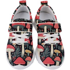 Mushrooms Psychedelic Kids  Velcro Strap Shoes by Grandong