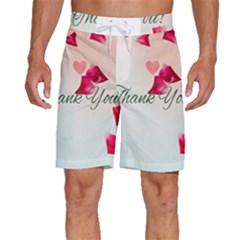 Thank You Design Men s Beach Shorts by lipli