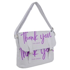 Thank You  Buckle Messenger Bag by lipli