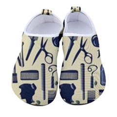 Elegant Hairdresser Pattern Cream Men s Sock-style Water Shoes by TetiBright