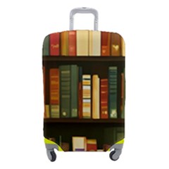 Books Bookshelves Library Fantasy Apothecary Book Nook Literature Study Luggage Cover (small) by Grandong